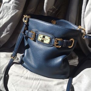 New Michael Kors Hamilton Crossbody Bag Navy